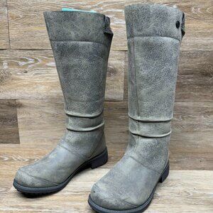 The North Face Knee High Gray Leather Insulated Boot Women's,See Pic for…